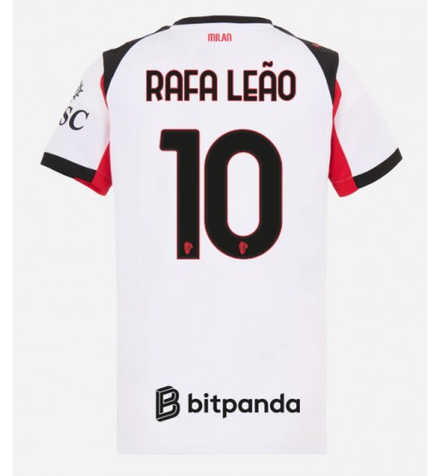 AC Milan Rafael Leao #10 Venkovní Dres pro Dámské 2025-26 Krátký Rukáv AC Milan Rafael Leao #10 Venkovní Dres pro Dámské 2025-26 Krátký Rukáv